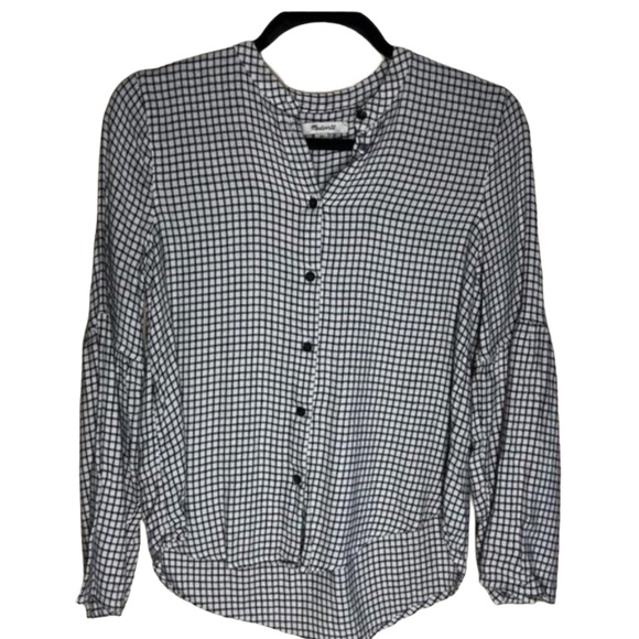 MADEWELL BELL SLEEVE BUTTON DOWN SHIRT SIZE XS - Picture 2 of 6